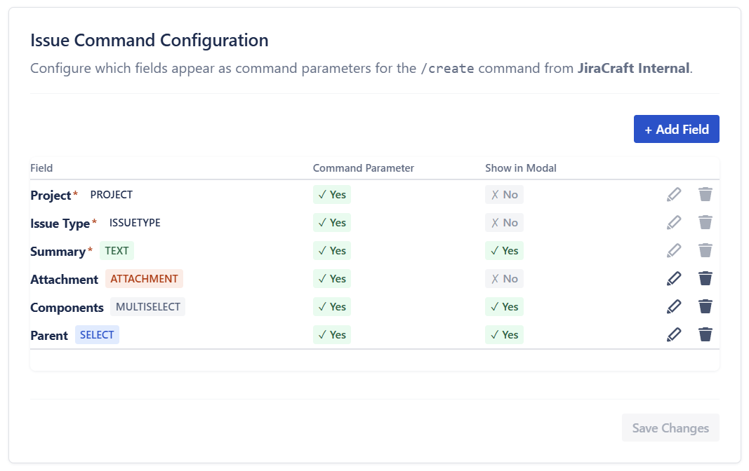 Customizing issue creation in Discord for Jira