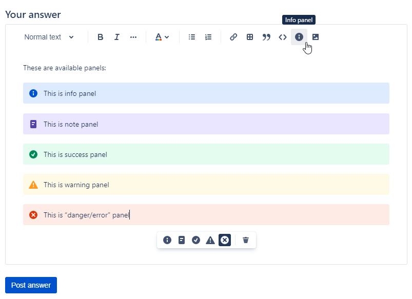New editor option: inserting panels screenshot 1