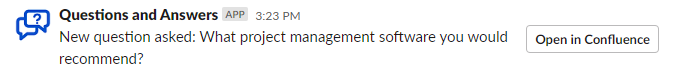 Slack integration screenshot 2