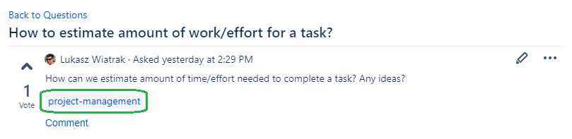 Assigning tags to questions screenshot 3
