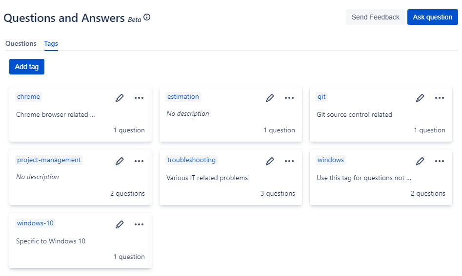 Assigning tags to questions screenshot 4