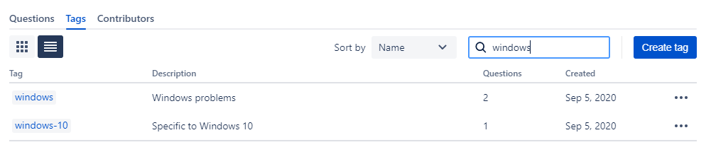 Tags tab improvements screenshot 2